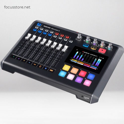 Miniatura: Tascam Mixcast 4 Podcast Mezclador, grabador e interfaz de audio USB