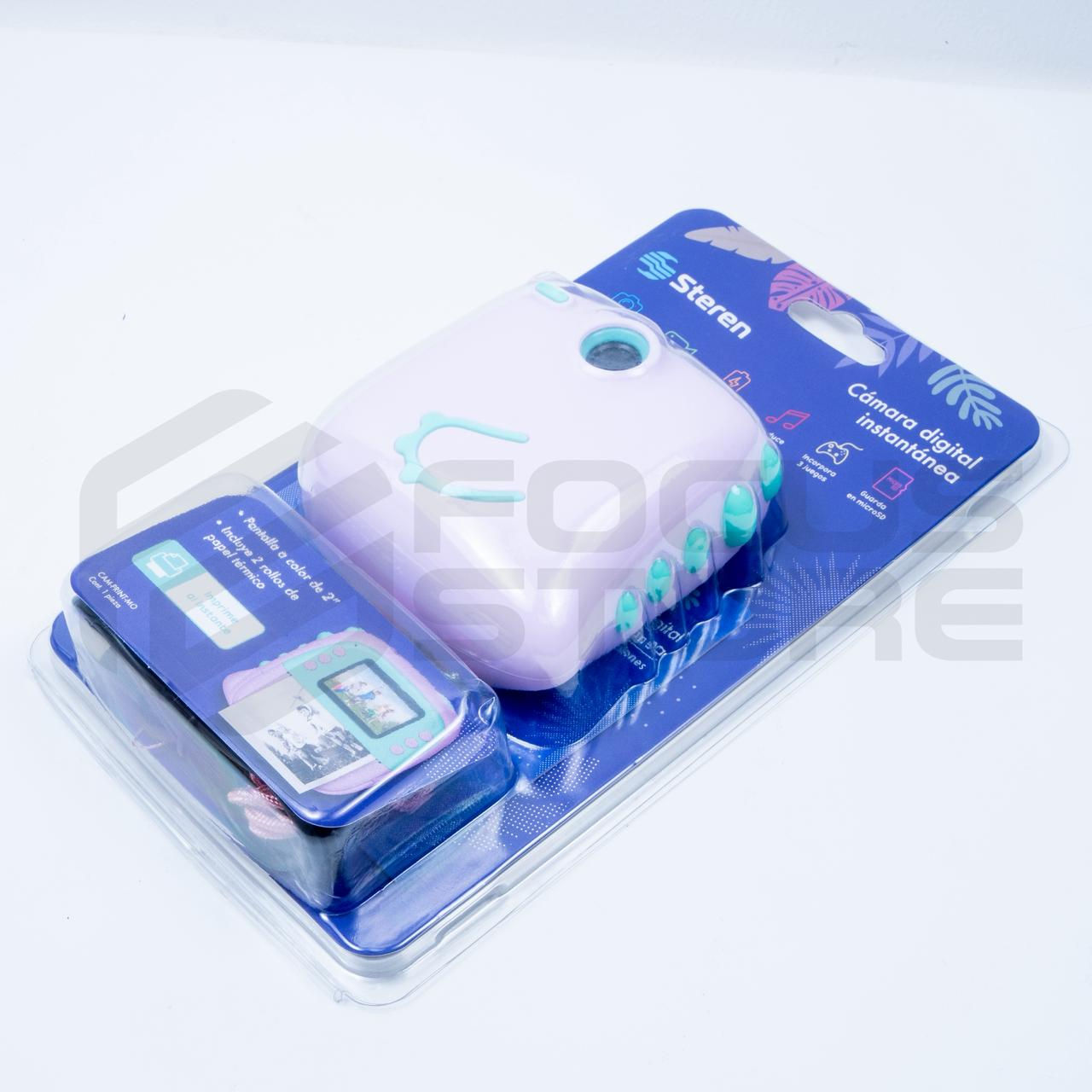 Cámara instantánea digital (rosada)