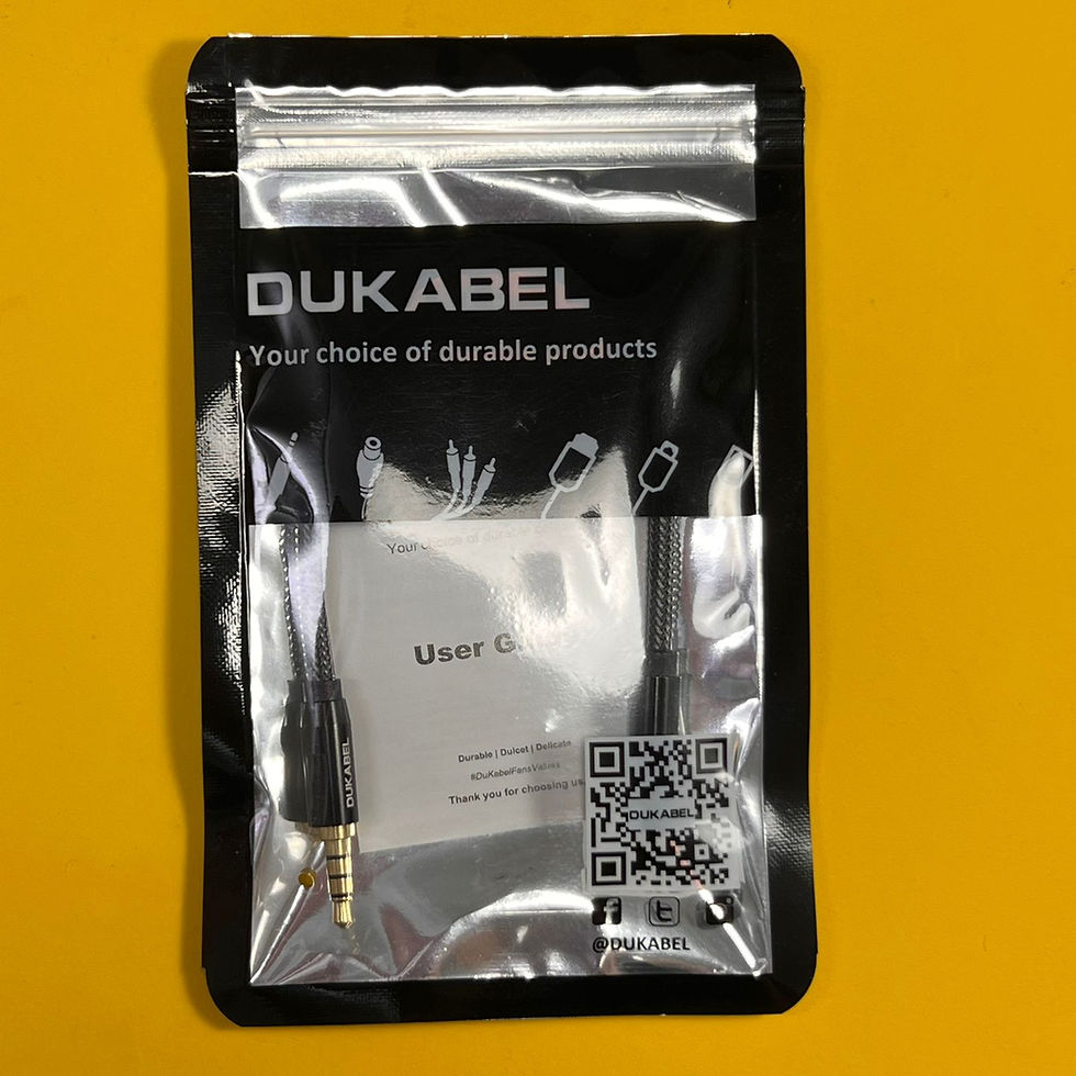 Miniatura: DuKabel DC4 - Cable adaptador TRS hembra a TRRS macho para smartphone