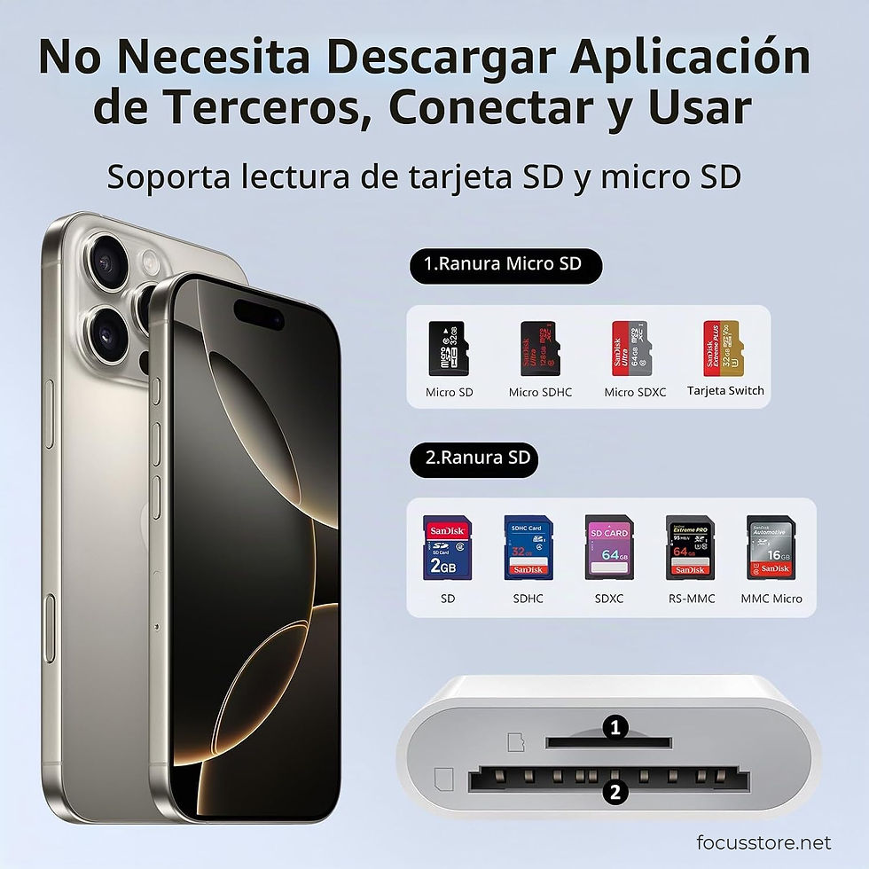 Miniatura: Lector de tarjetas SD y Micro SD, USB C
