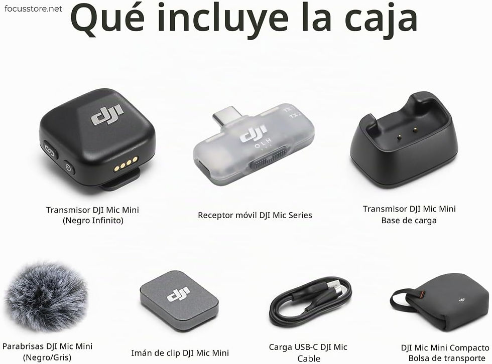 Miniatura: DJI Mic Mini (1 TX + 1 Mobile RX), micrófono inalámbrico