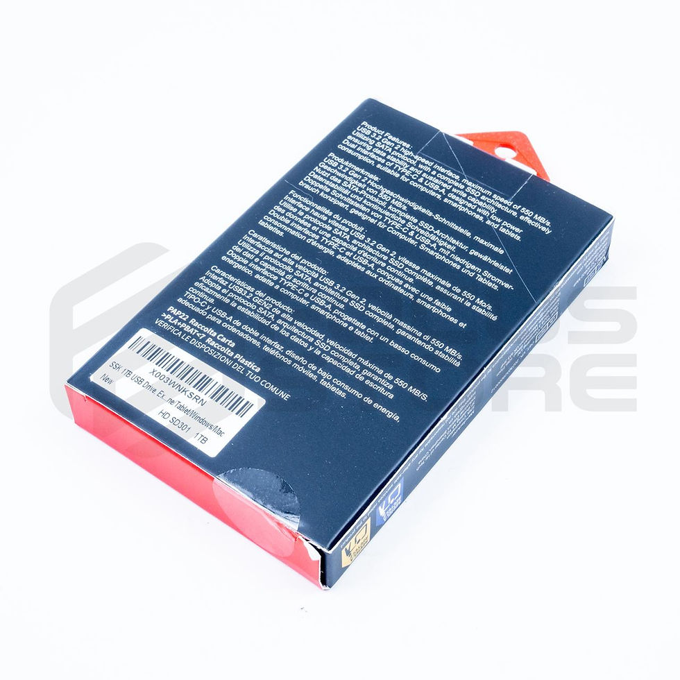 Miniatura: SSK Unidad USB 1TB, SSD externo 550 MB/s 2 en 1, USB3.2 Gen2