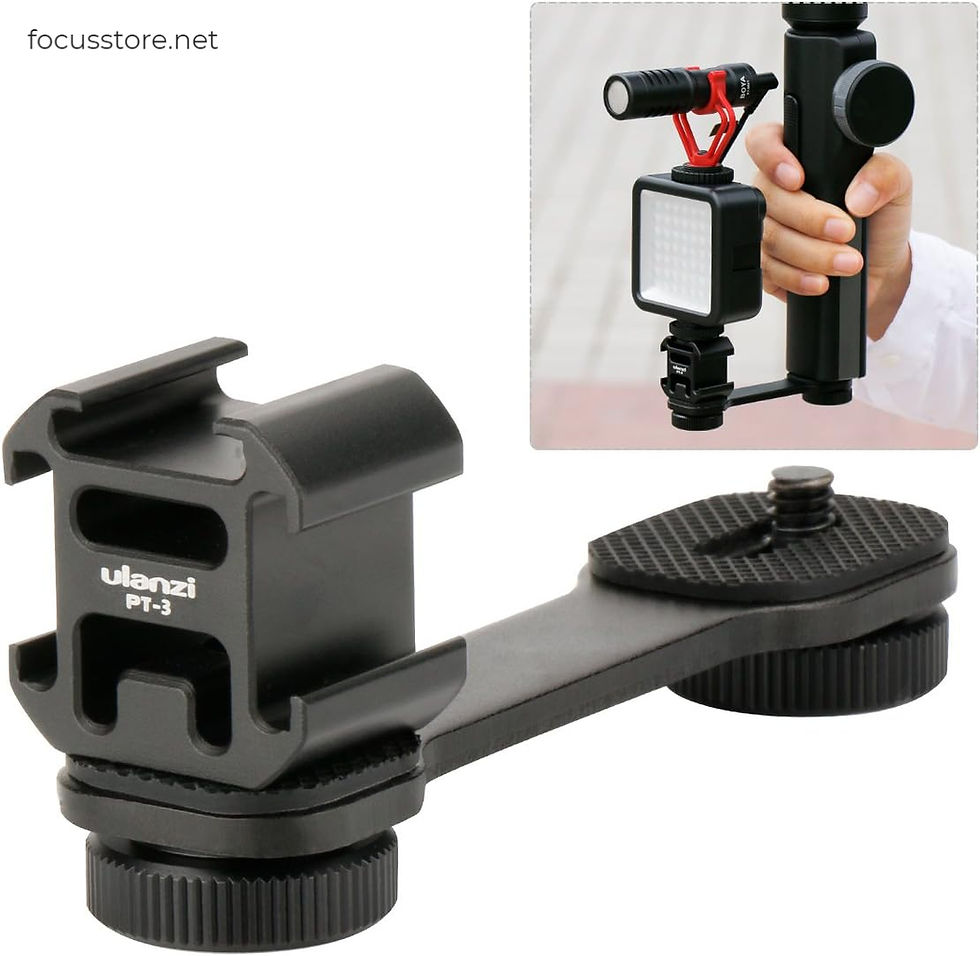 Miniatura: ULANZI PT-3 Triple Cold Shoe Mounts, soporte para estabilizador