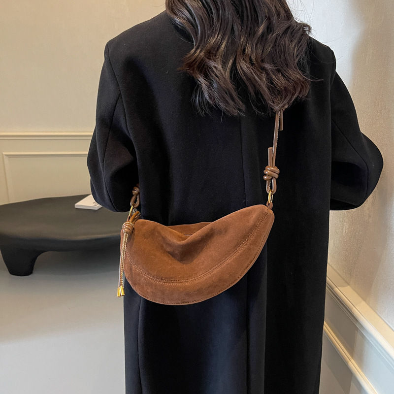 Miniatura: Faux Suede Super Popular Niche Suede Shoulder Bag for Women 2025 Hot Sale Single