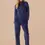 Miniatura: Completo loungewear donna con zip noidinotte FA9414 COL. Blu scuro