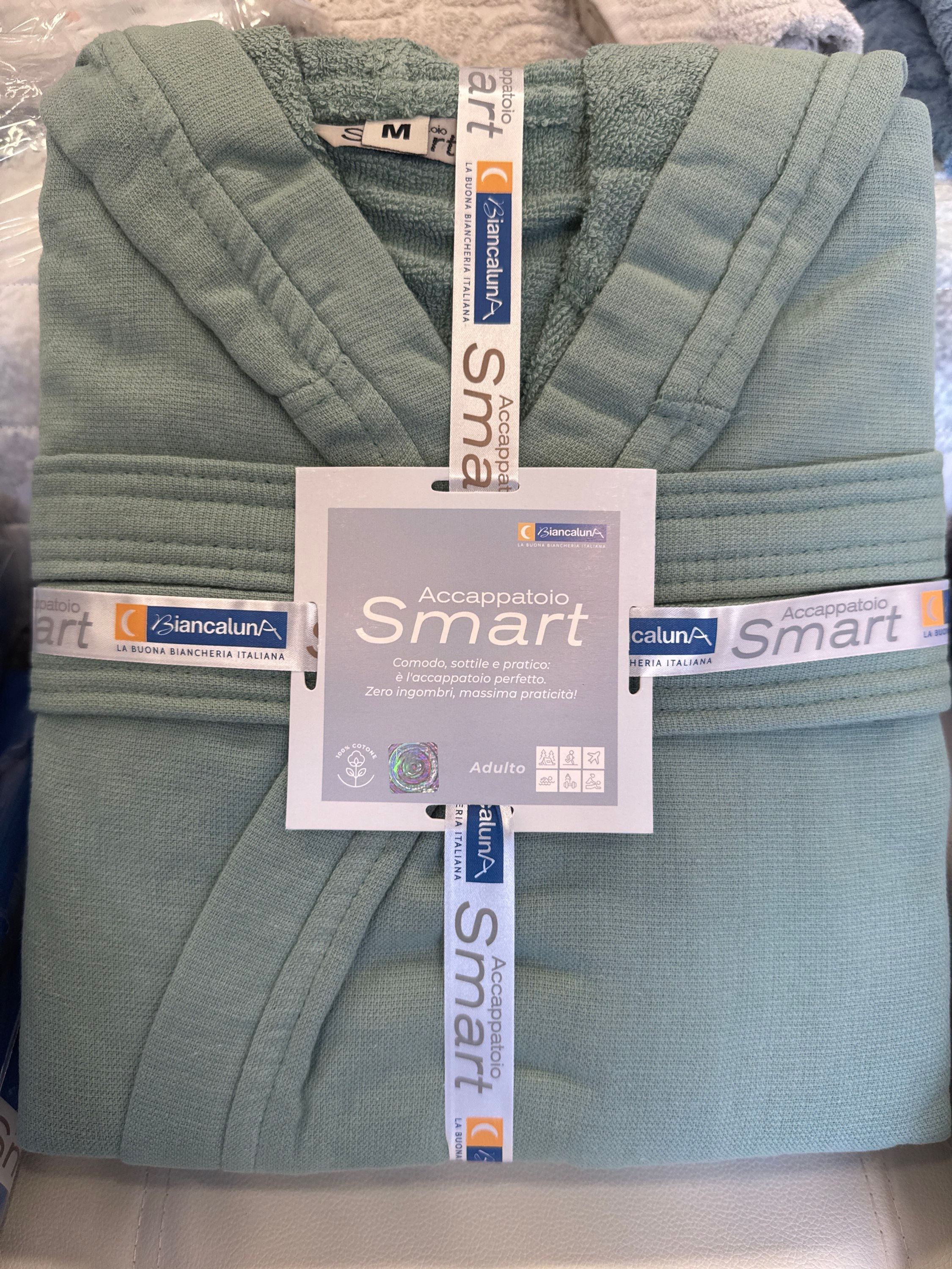 Biancaluna accappatoio in microspugna Smart 100% cotone