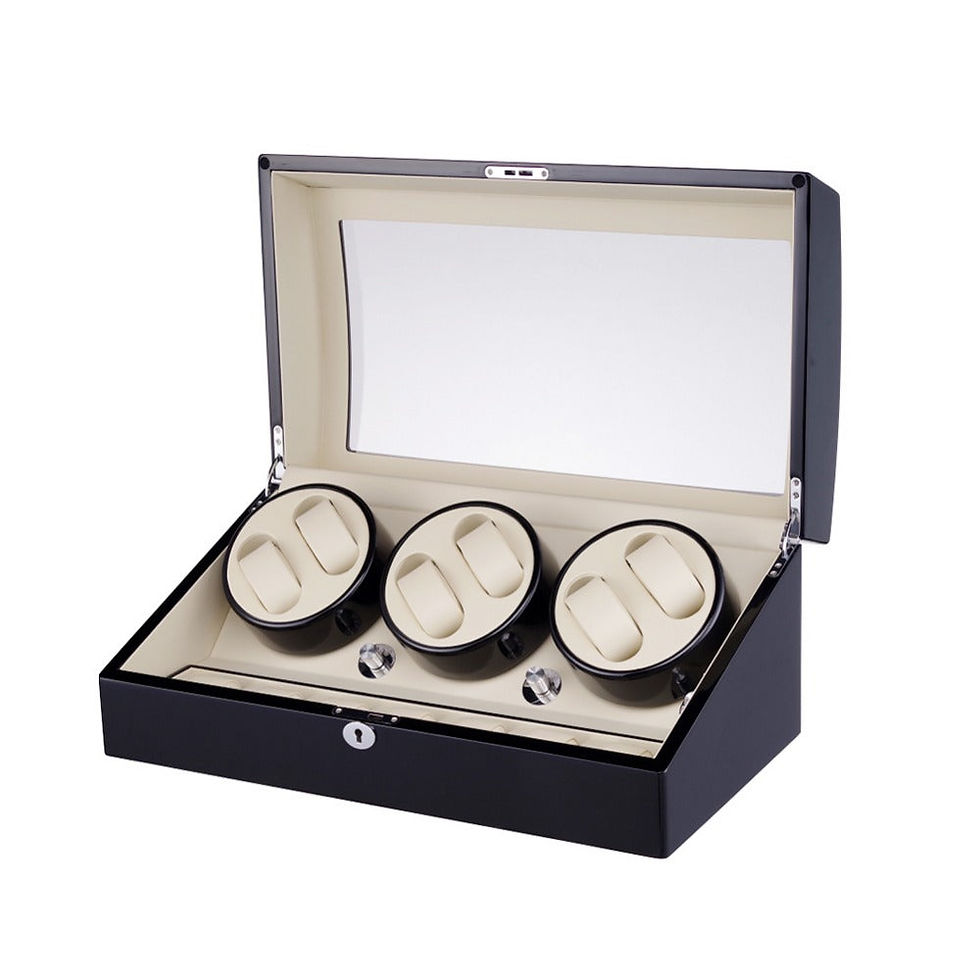 Thumbnail: Watch Winder Box for 6 Automatic Watches With 5 Modes Control