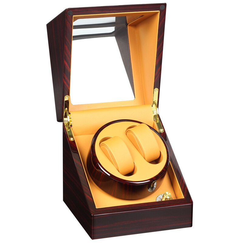 Thumbnail: Ultra-quiet High End Watch Winder Display for 2 Automatic Watches