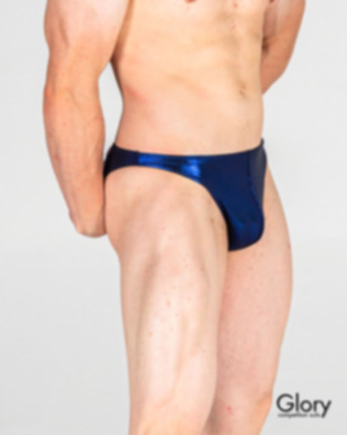 Costume Bodybuilding Blu Elettrico