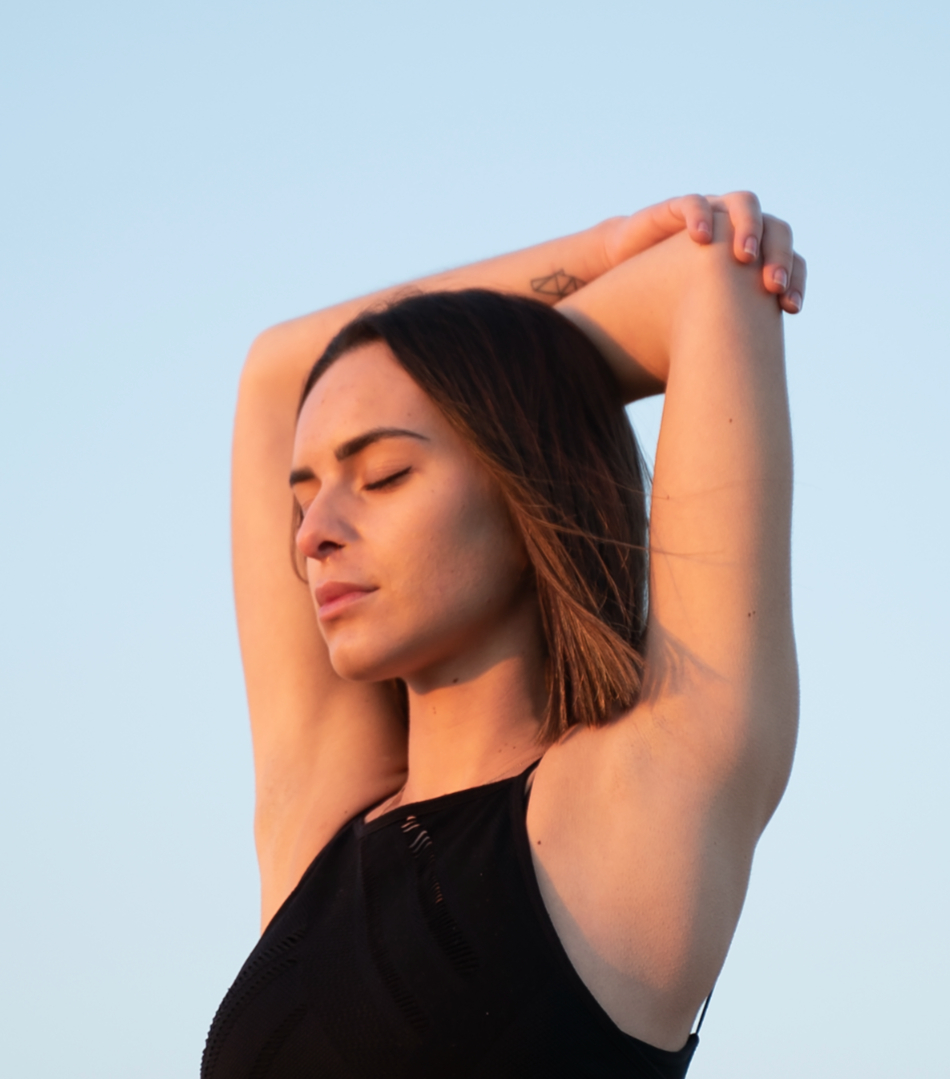 stretching