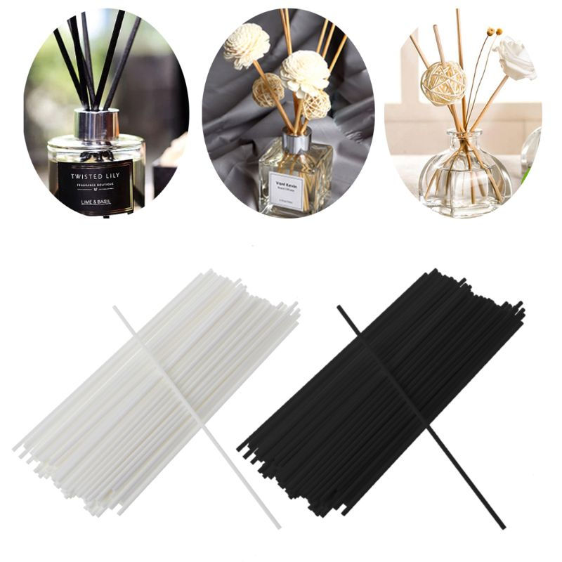 Miniaturebillede: Duftpinde af fiber - sort eller hvid.