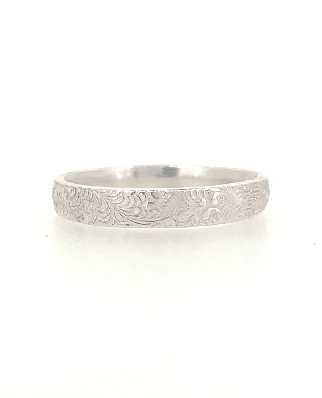 Stacking floral ring