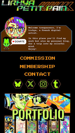 my website on mobile then