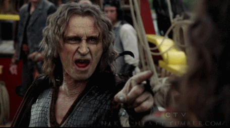 an animated gif of Rumple being upset