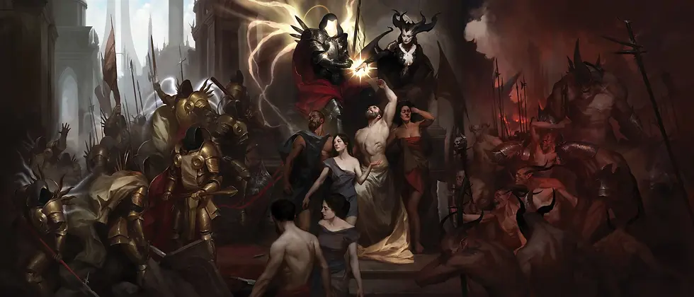 a painting of Diablo IV