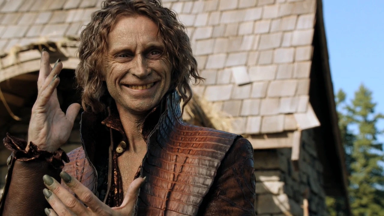 a picture of rumple smirking