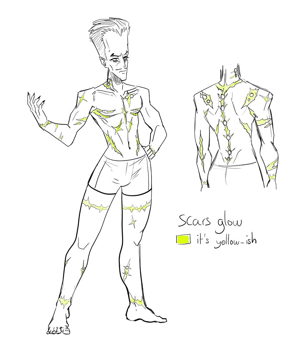 Sam's scars map