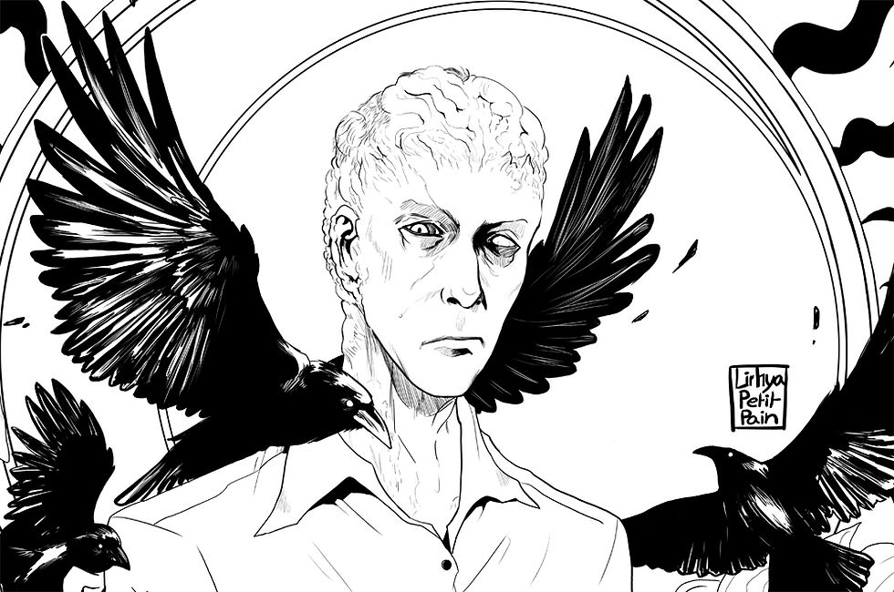 the lineart of my MCU Sam fanart