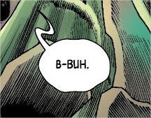 a comics bubble of Sam crying "b-buh"