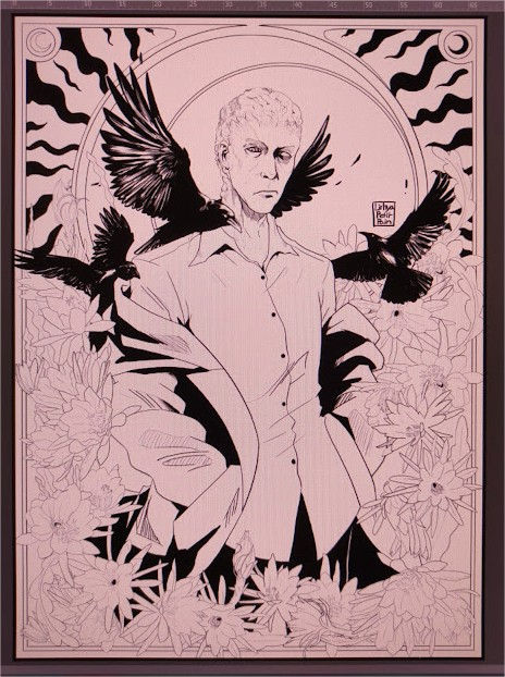a sketch of my first version of this MCU Sam art