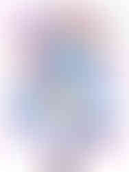 the new version of an art of a cat girl in a big hoodie and short with the trans flag color palette