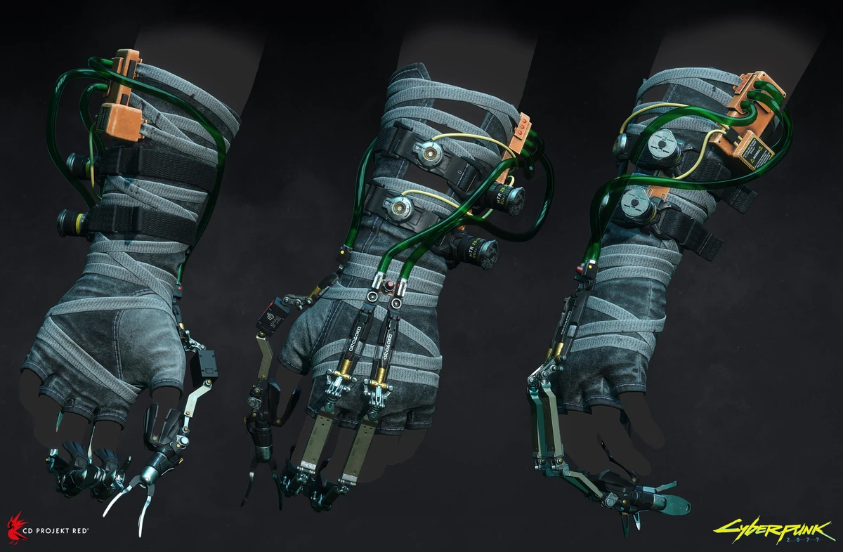 an exemple of gloves from Cyberpunk 2077