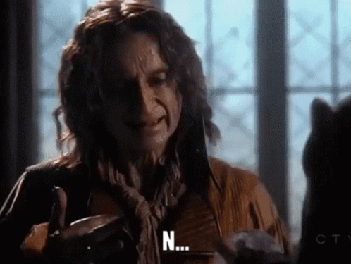 a gif of rumple being sassy
