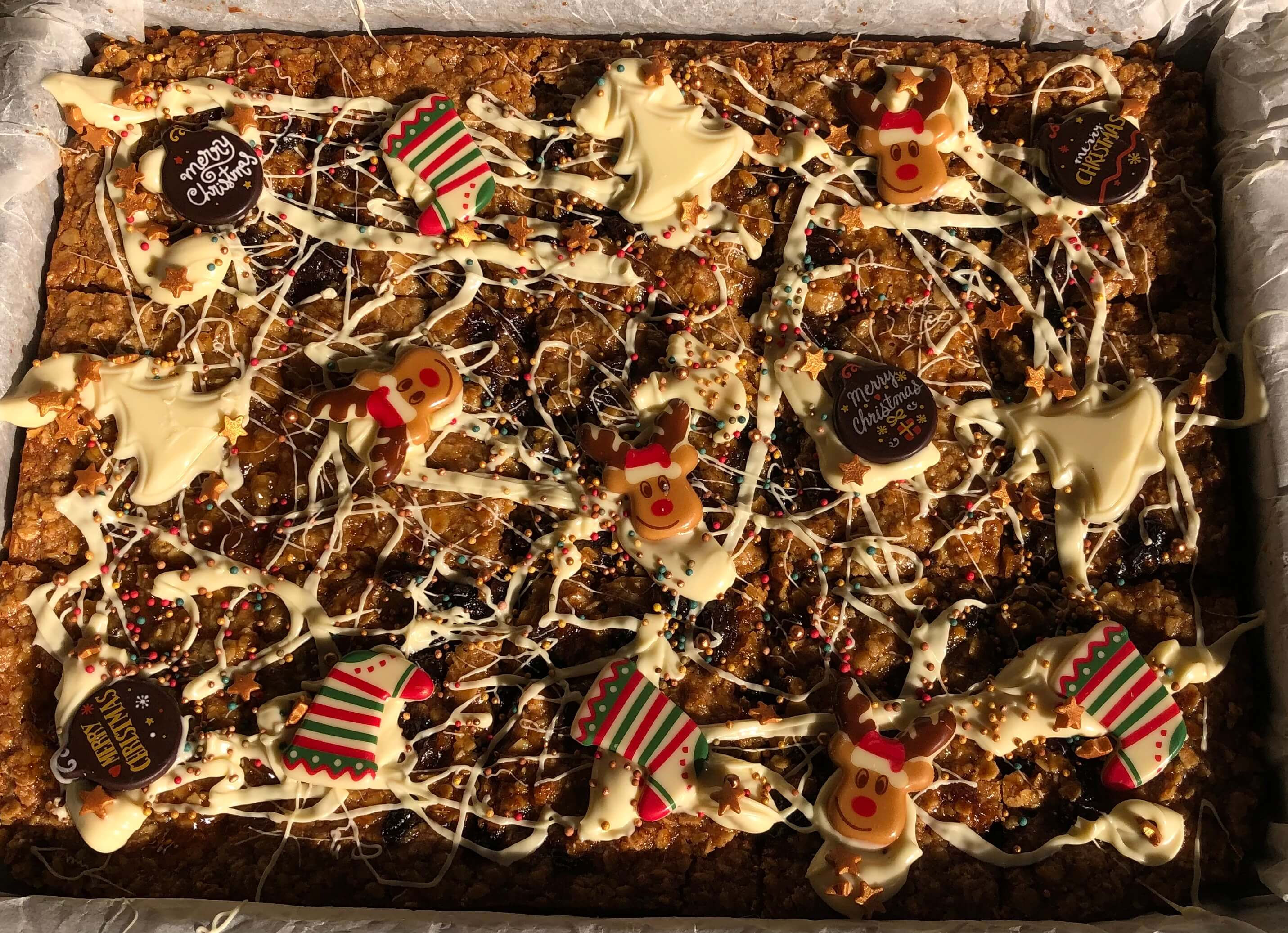 Festive Flapjacks with Mincemeat