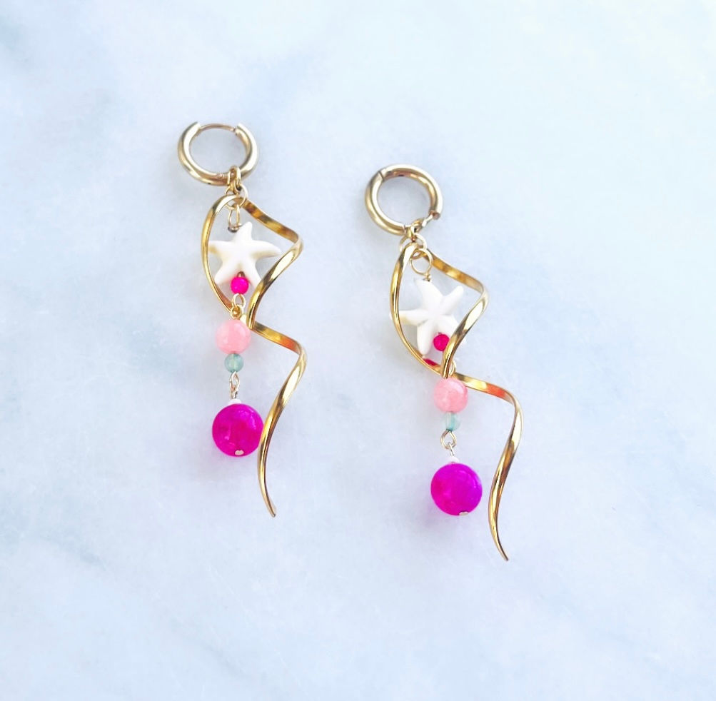 Tropical Swirl Earrings 