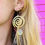 Thumbnail: Golden Spiral Glow Earrings 