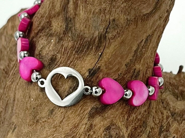 Thumbnail: Love & friendship set pink zilver