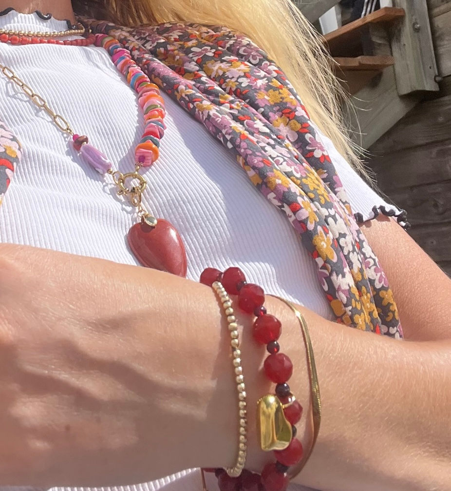 Thumbnail: Carneool en Granaat Bracelet 