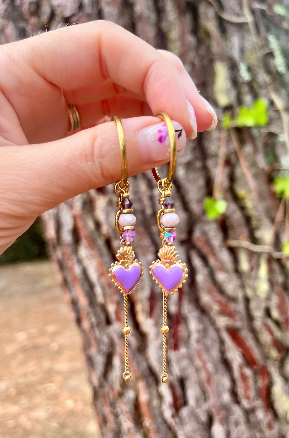 Thumbnail: Lilac Flames Earrings