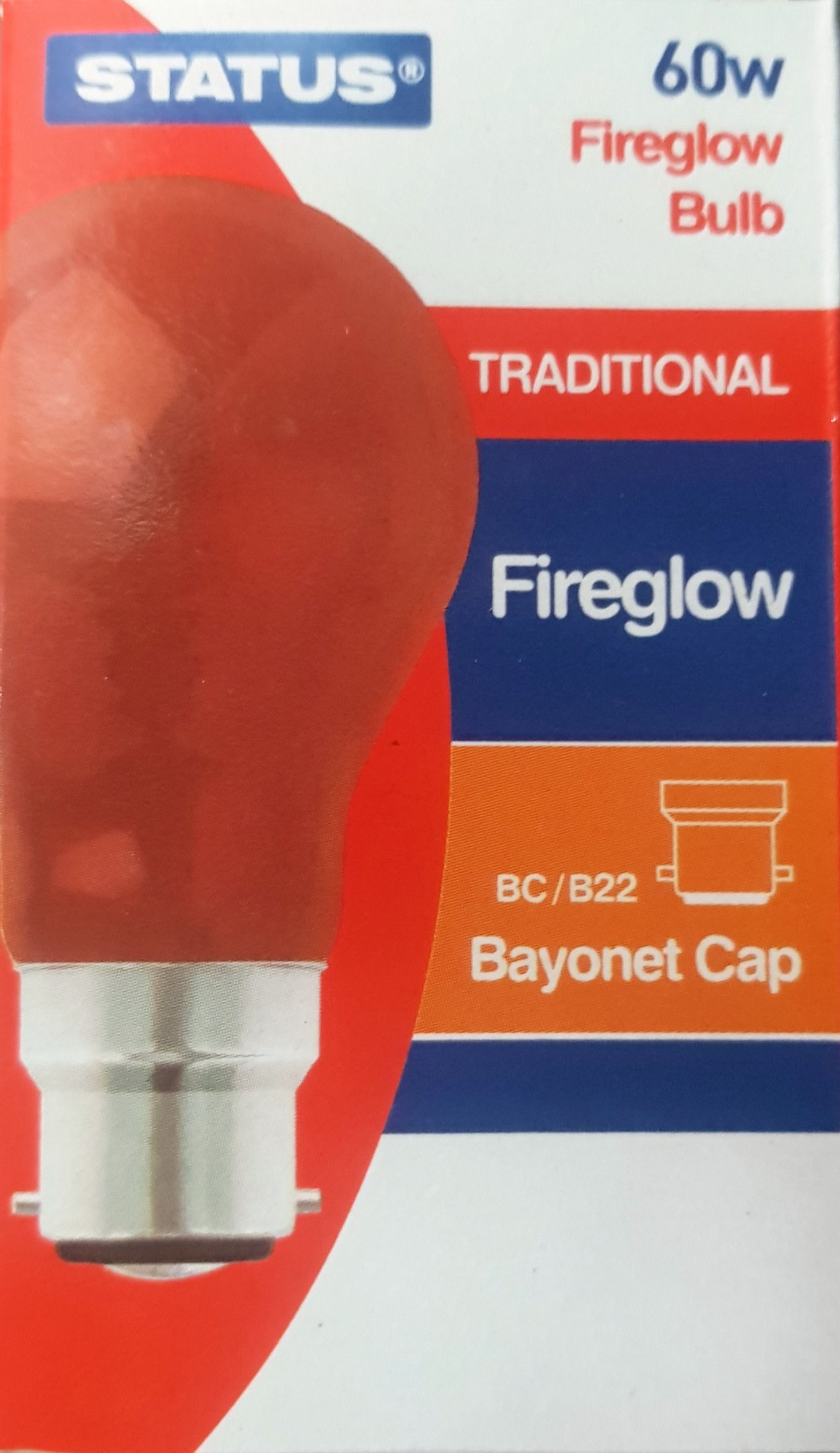 Status 60w Fireglow Heat Bulb - Single
