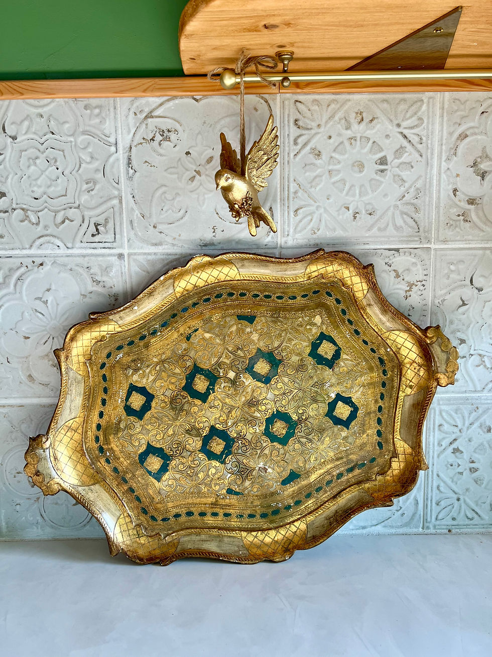 Miniature : Grand plateau Florentin - Feuille d'or