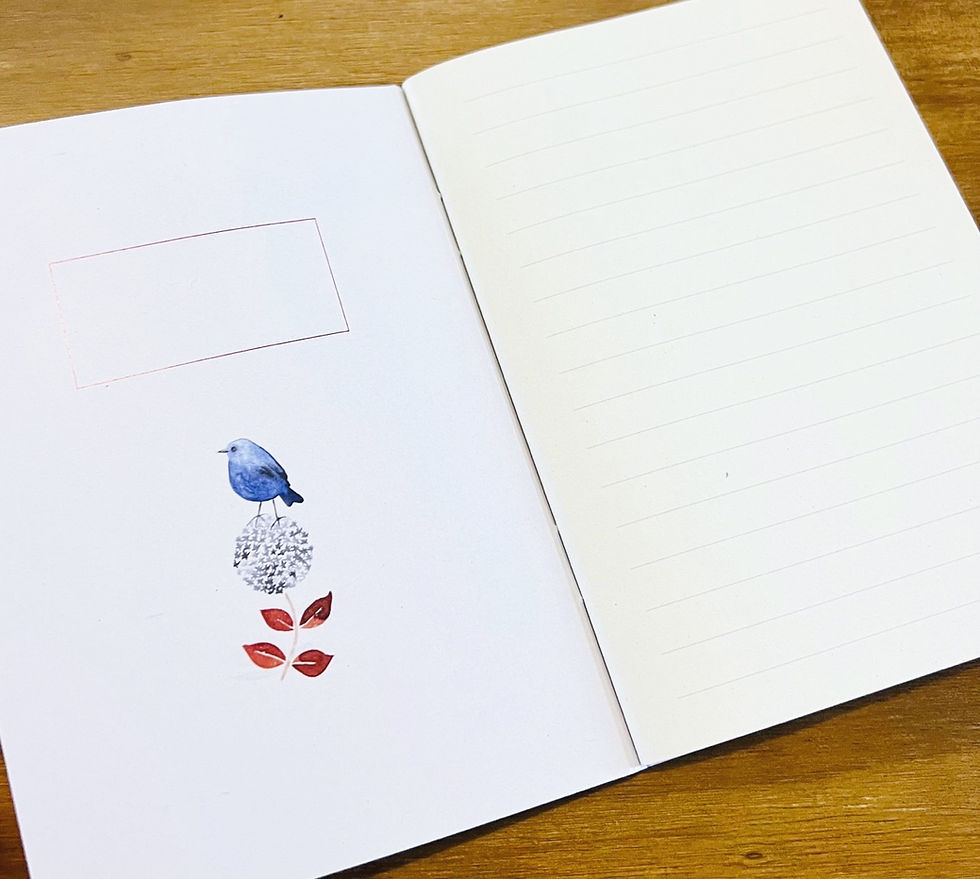 Miniature : Petit carnet A6 - Blue Bird