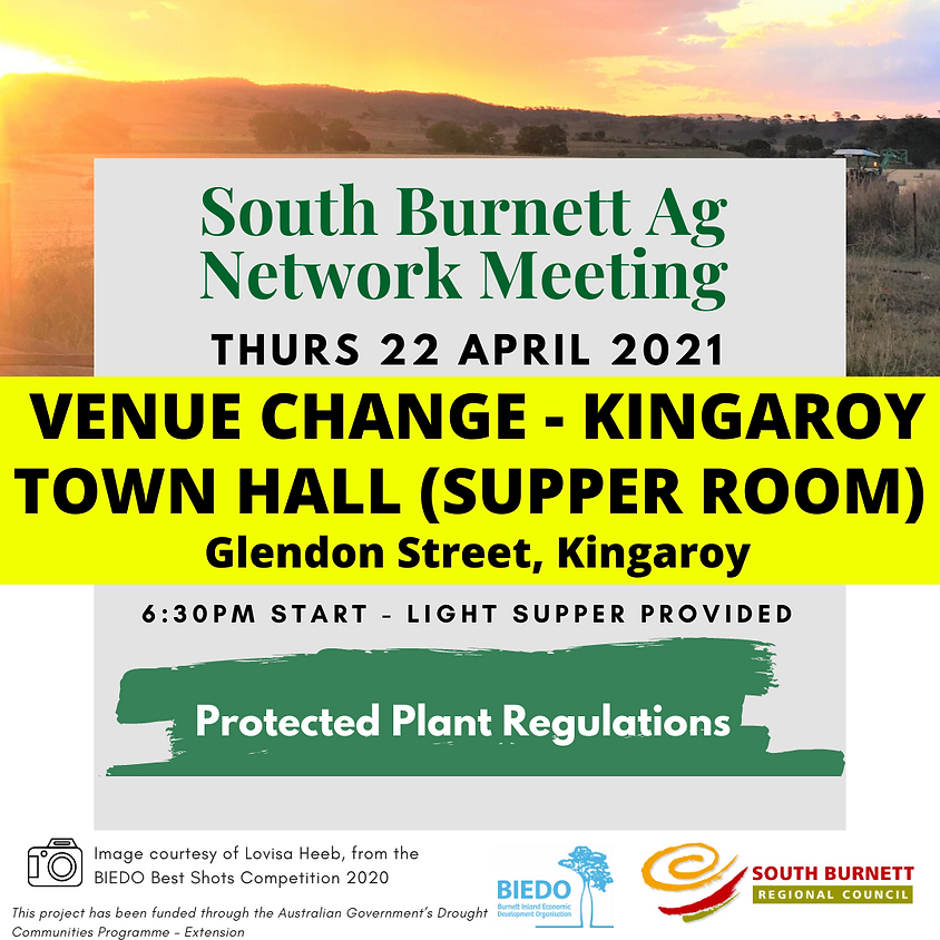 South Burnett Ag Network Meeting: Protected Plant Regulations