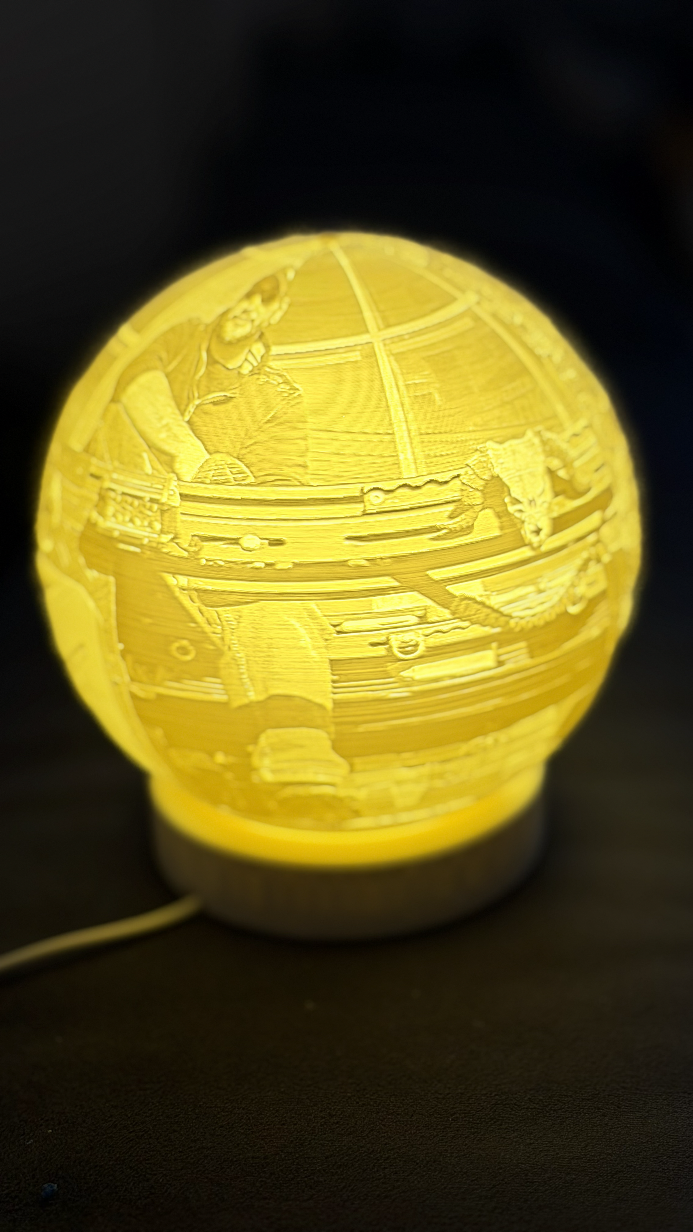 Personalisierte 3D-Mondlampe