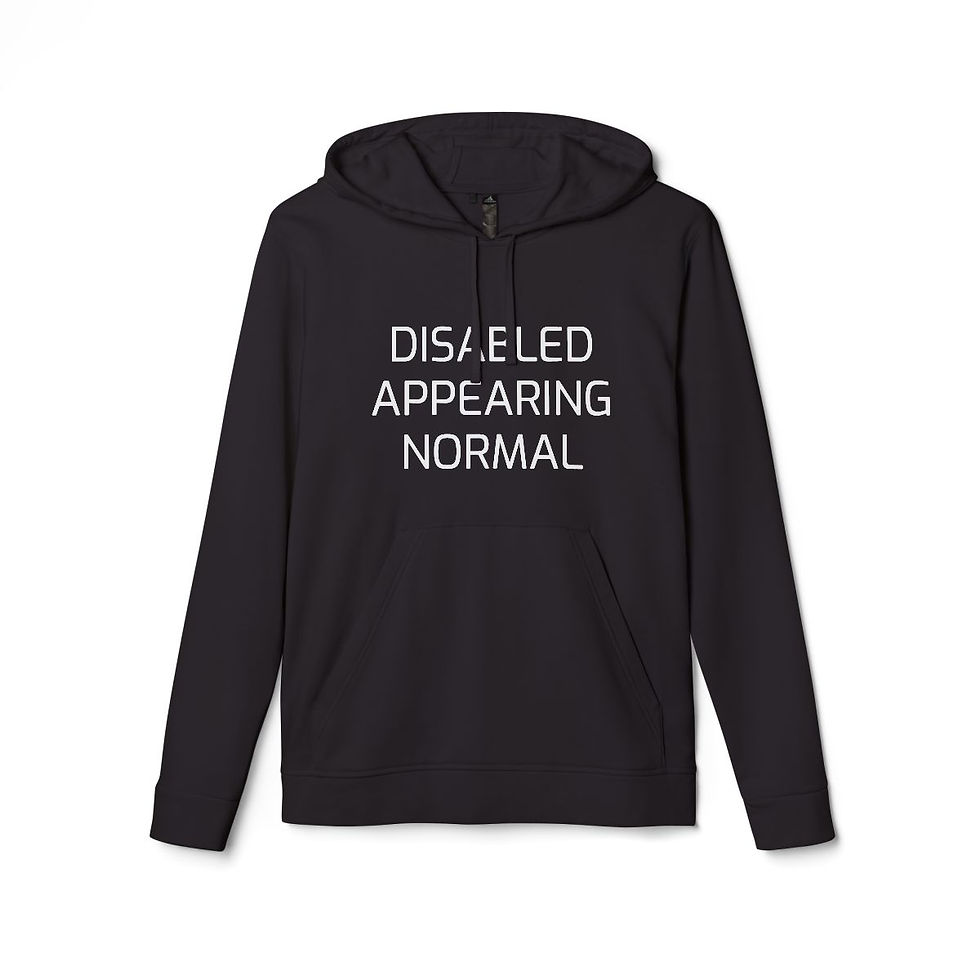 Thumbnail: Adidas "Disabled Appearing Normal" Unisex Fleece Hoodie