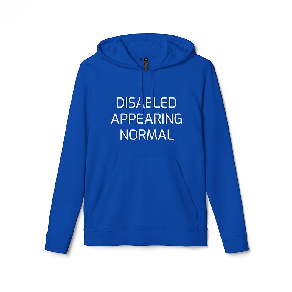 Thumbnail: Adidas "Disabled Appearing Normal" Unisex Fleece Hoodie