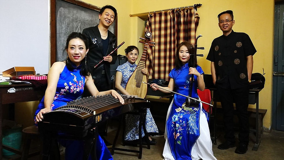 With Musicians from Yun Nan China