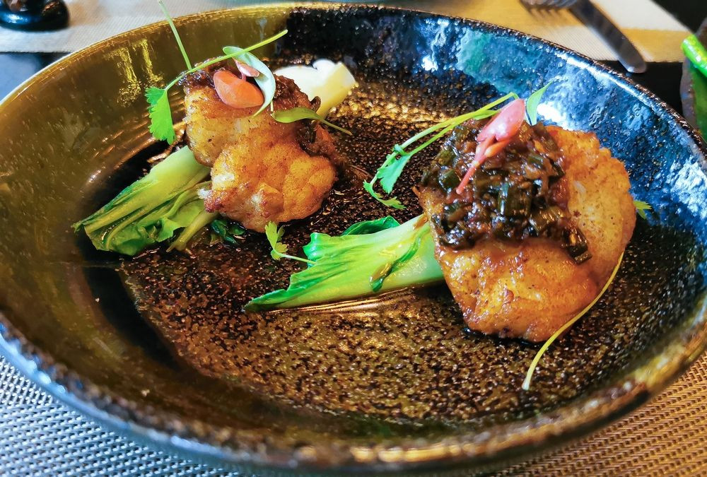 Wok fried Monkfish