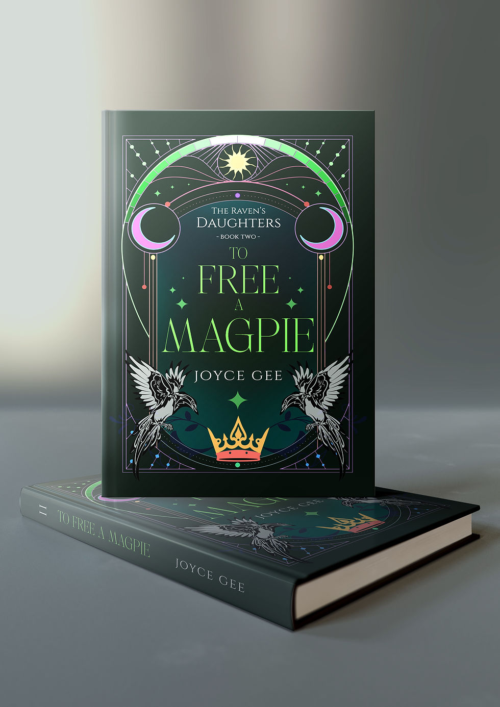 author_joyce gee_the raven's daughters_To Free a Magpie_Book Mock-up Hard Cover 2.jpg