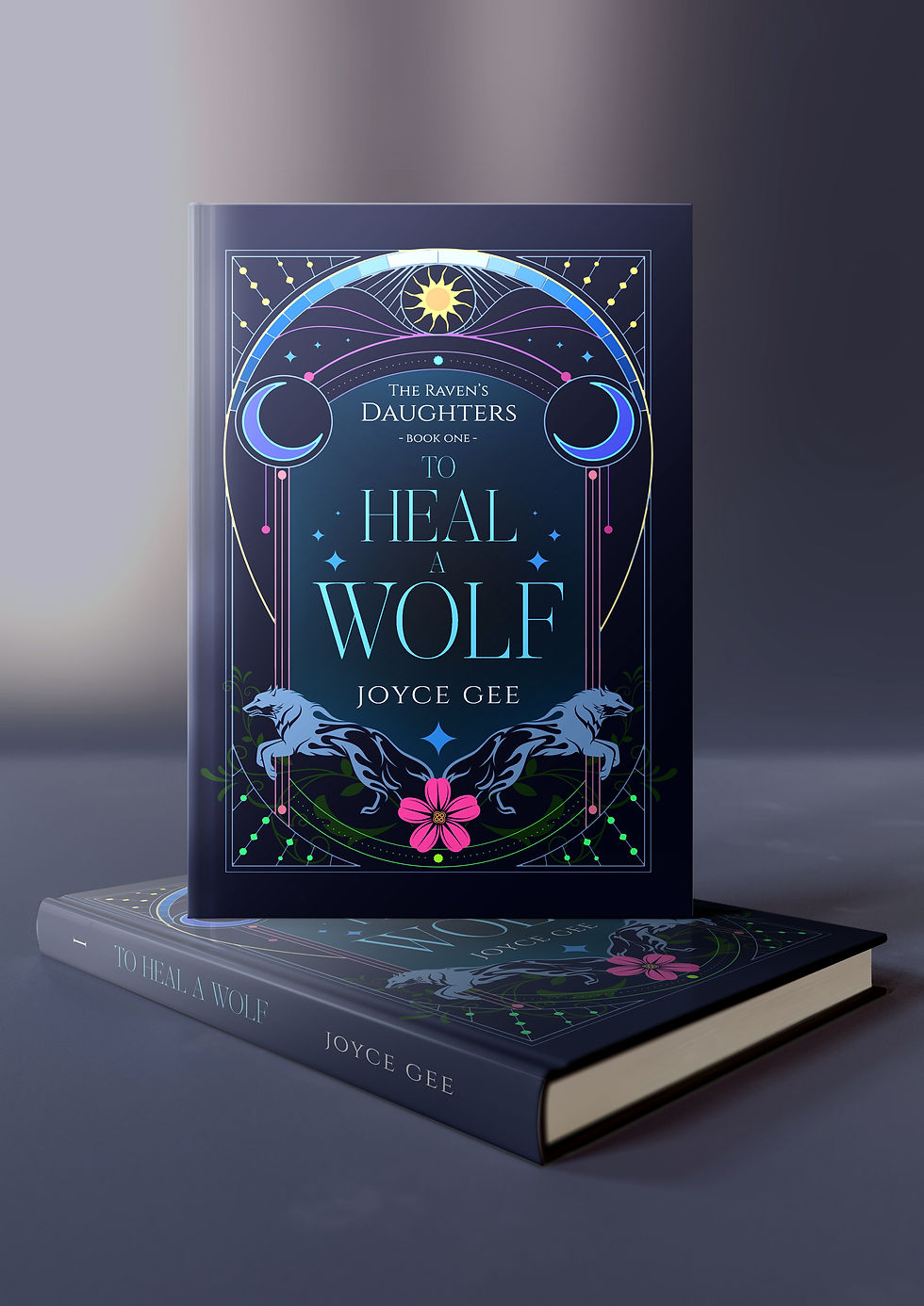 author_joyce gee_the raven's daughters_to heal a wolf_Book Mock-up Hard Cover 2.jpg
