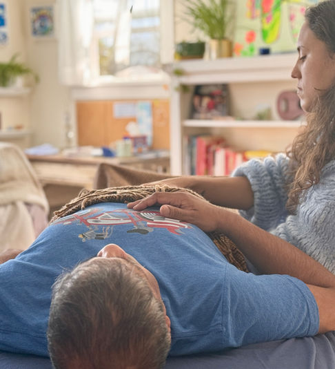 Woman giving Craniosacral Therapy massage