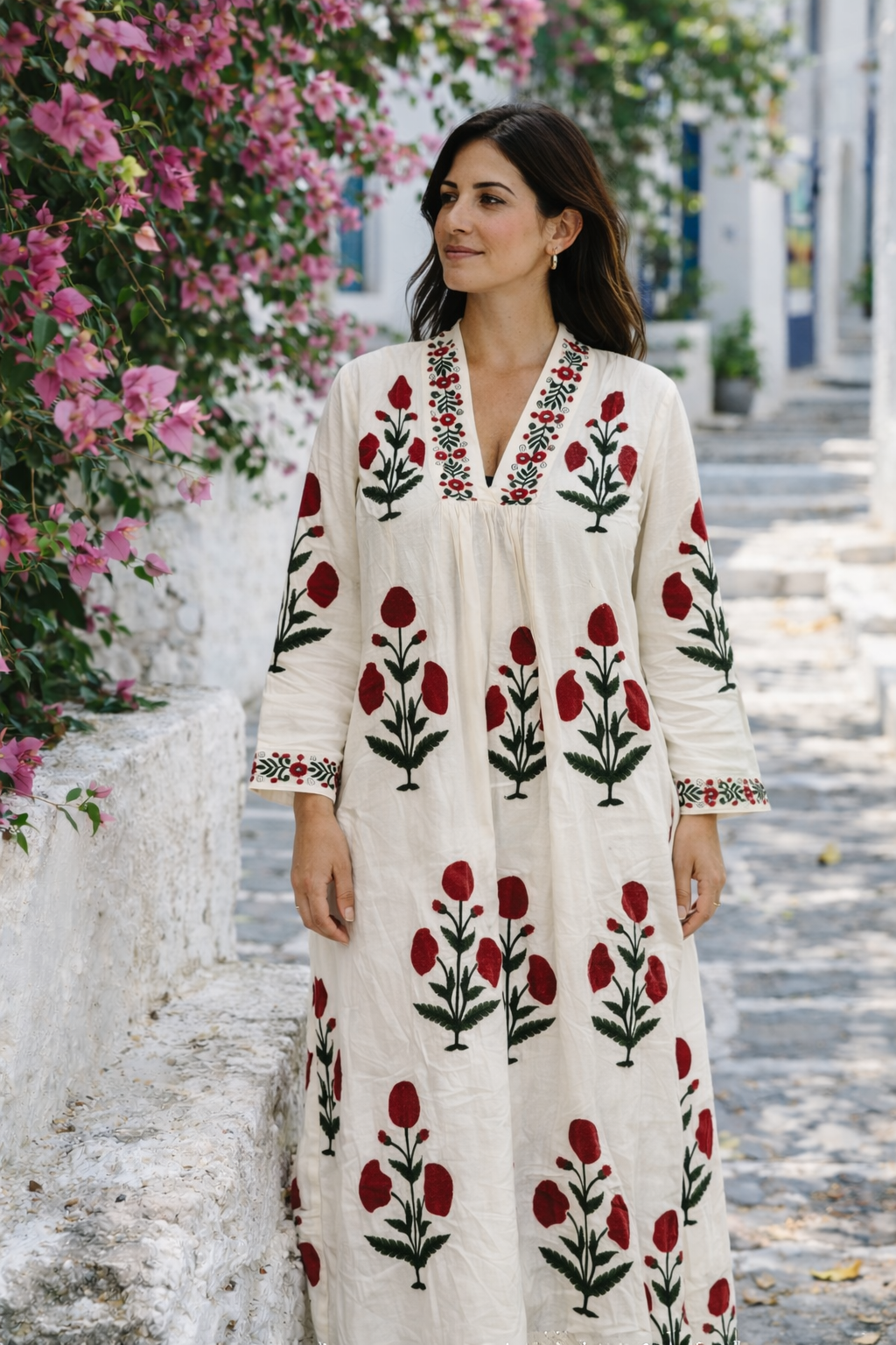 Red Marigold Kaftan