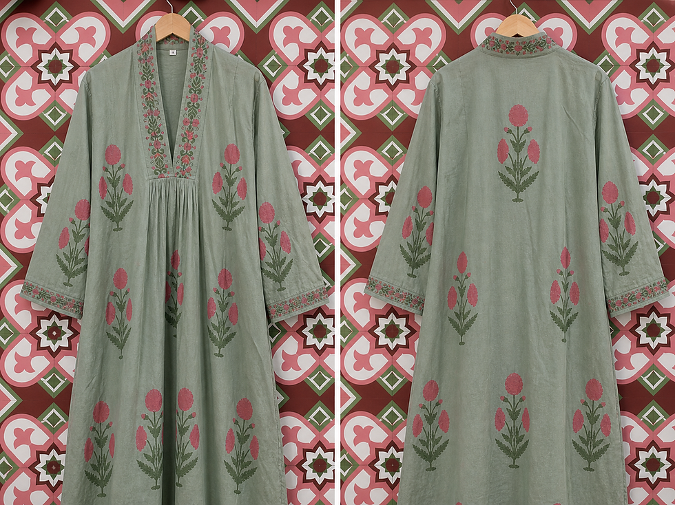 Thumbnail: Forest Marigold Kaftan
