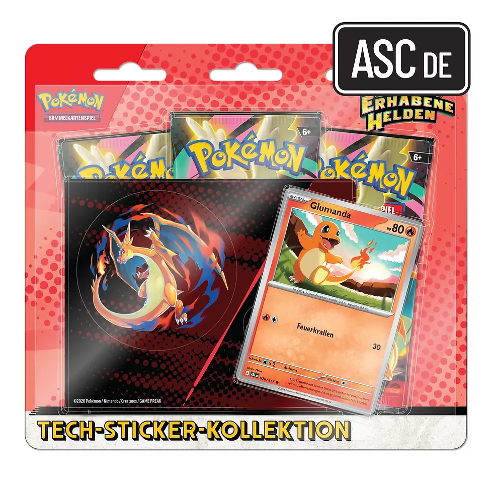 Pokémon Erhabene Helden Tech Sticker Kollektion Deutsch