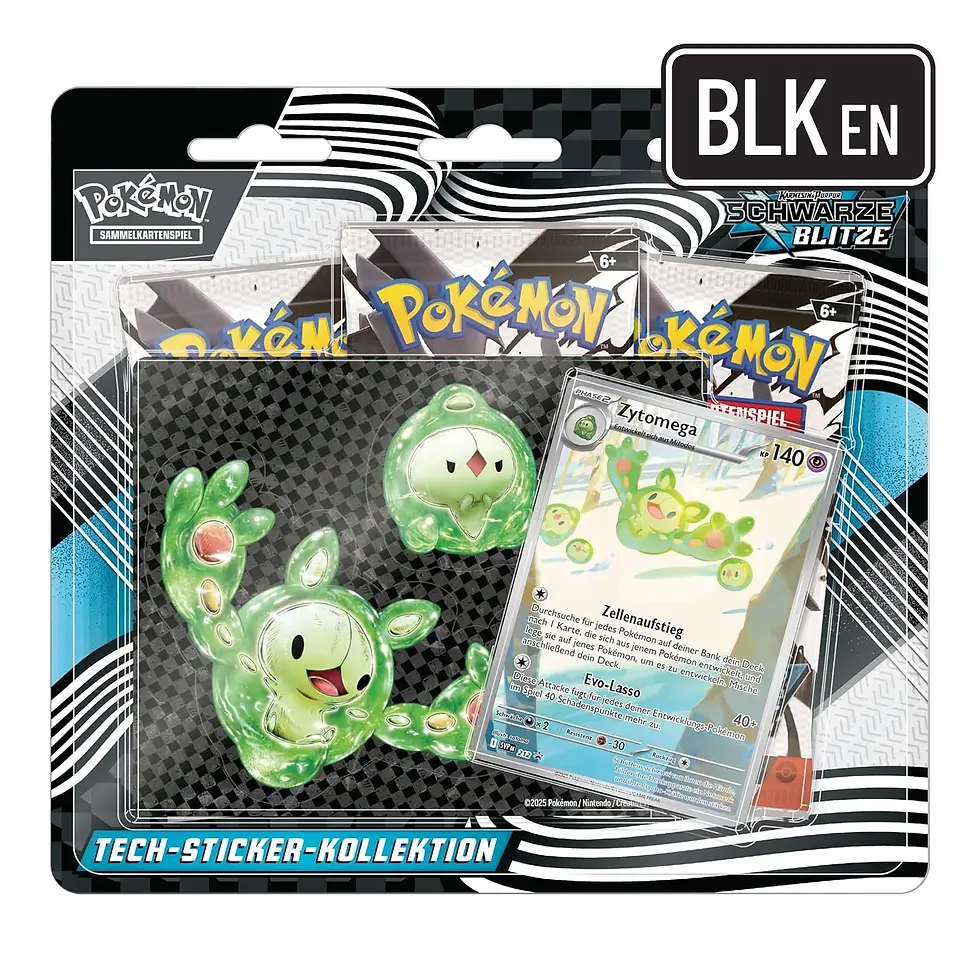 Pokémon Black Bolt & White Tech-Sticker Kollektion Englisch