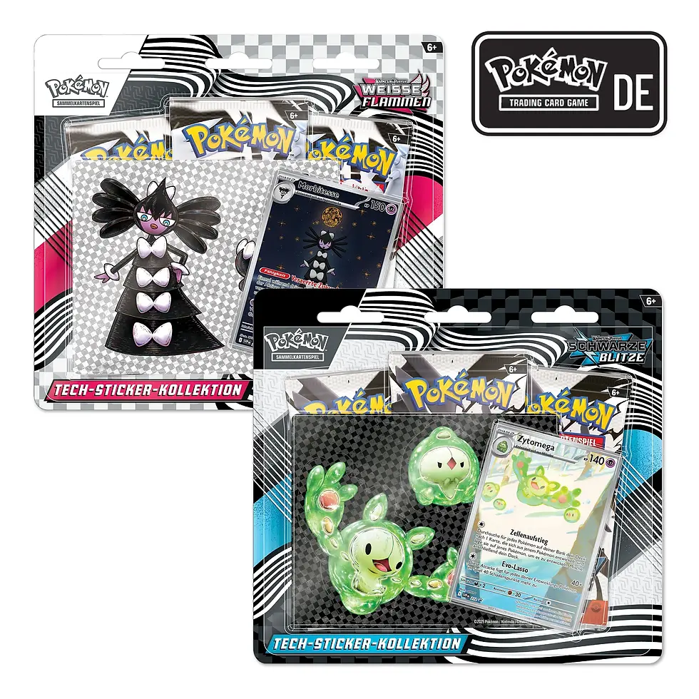 Pokémon Schwarze Blitze & Weiße Flammen Tech-Sticker Kollektion Deutsch